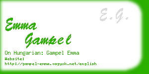 emma gampel business card